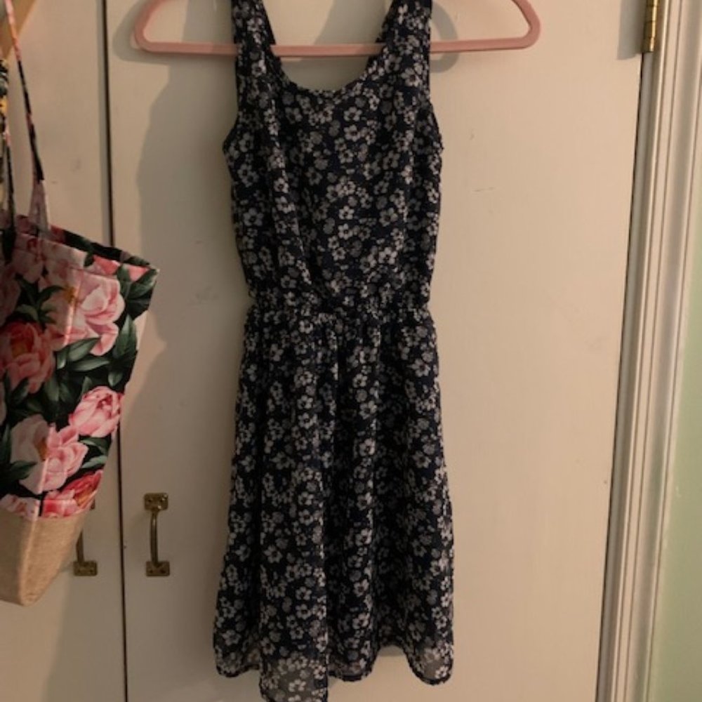 Blue and White Floral H&M Dress